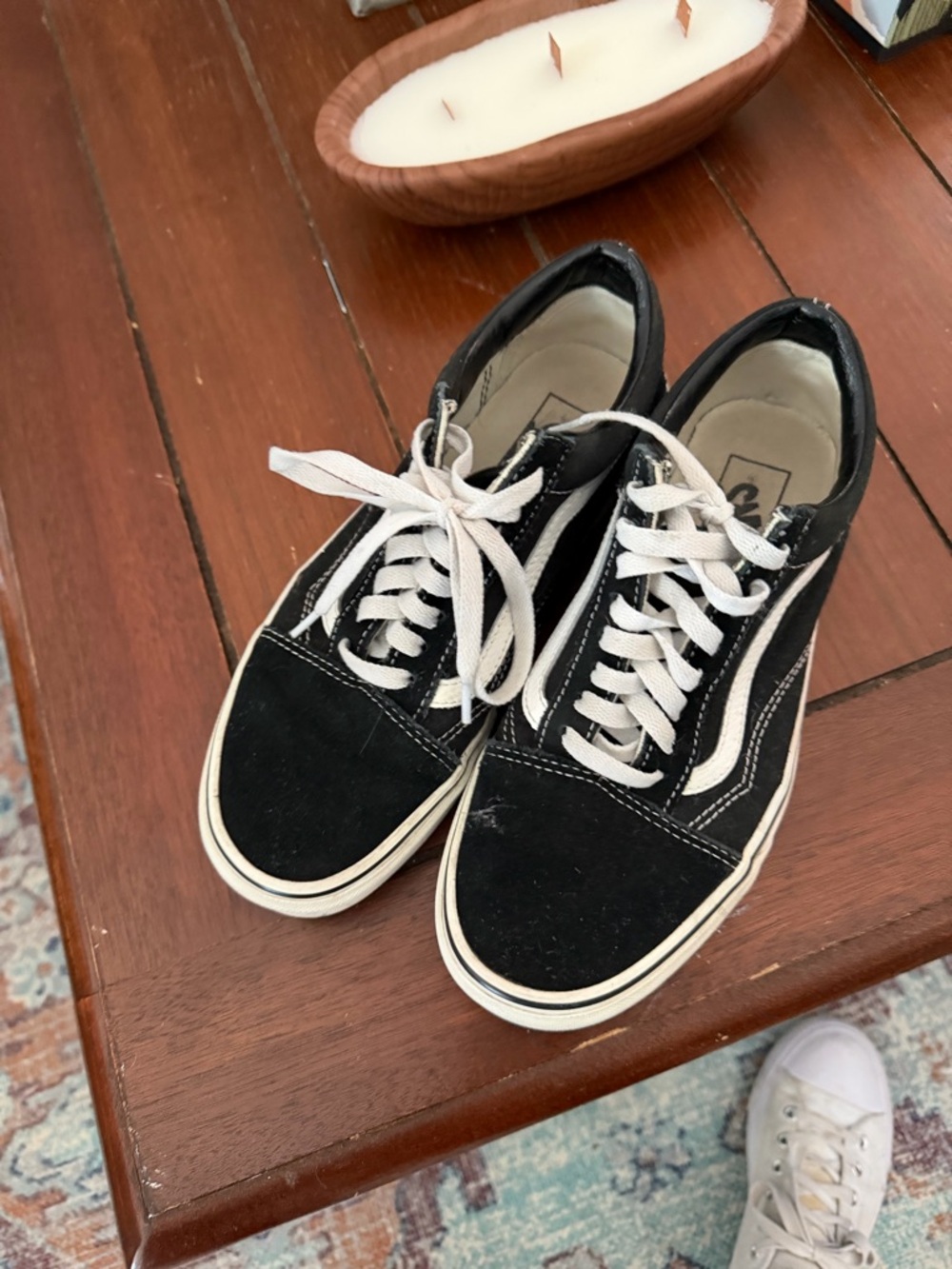 Vans Black and White Old Skool Sneakers